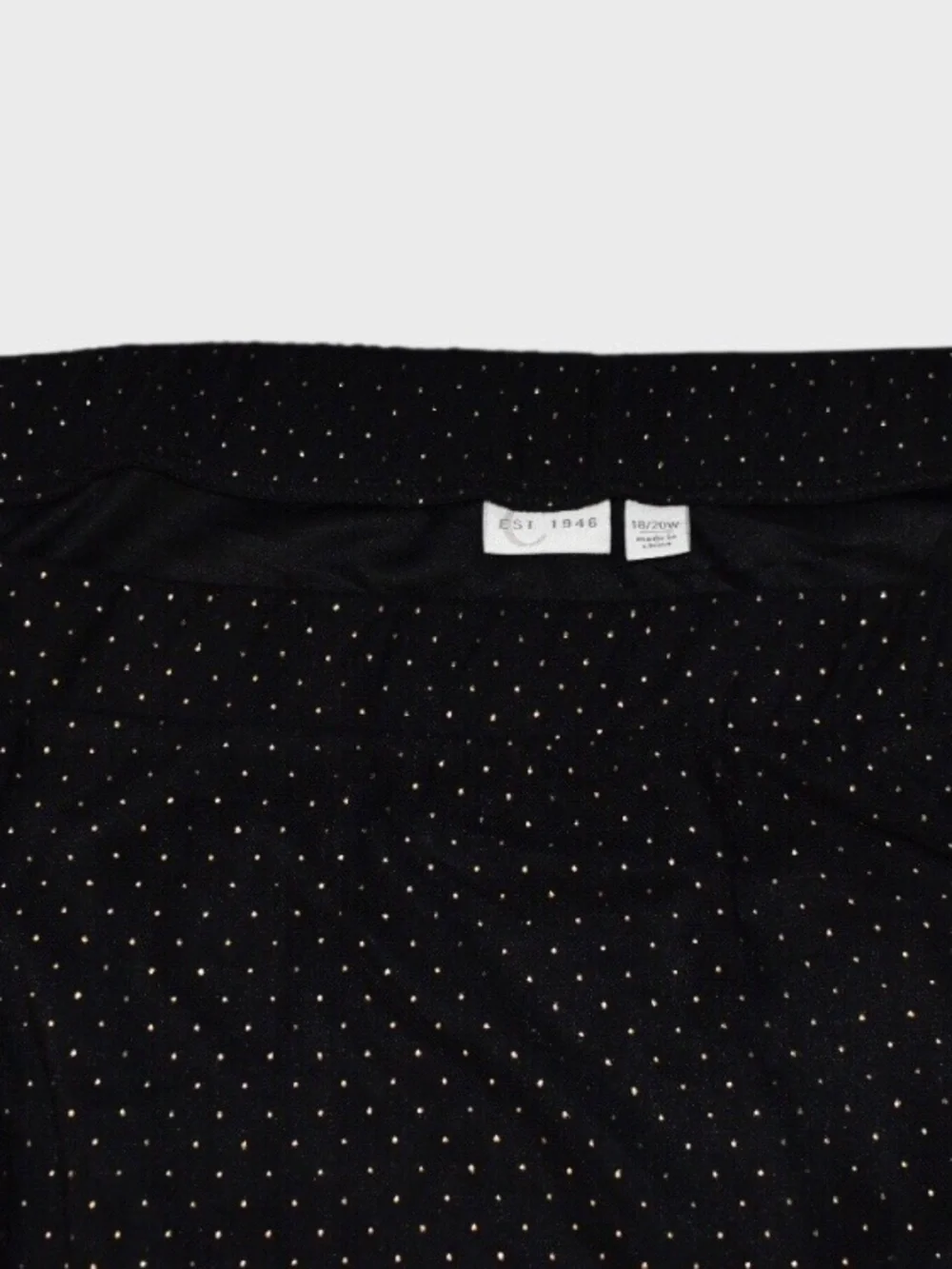 C Est‎ 1946 Shimmery Polka Dot Sheer Overlay Maxi Skirt
